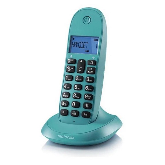 TELEFONO MOTOROLA C1001 LB+ DECT  WIRELESS TURQUESA