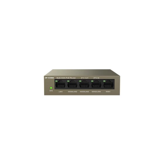 SWITCH IP-COM GIGABIT 5 PUERTOS POE GESTIONABLE METAL