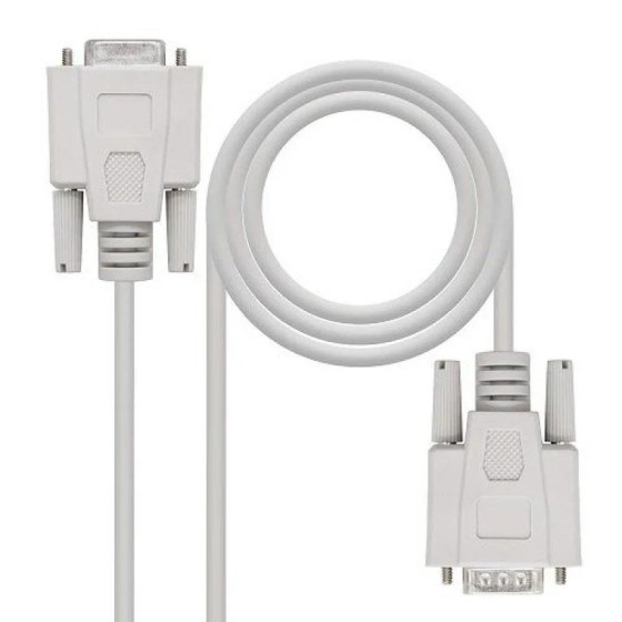 CABLE SERIE NANOCABLE RS232 DB9/M - DB9/H 3M WHITE