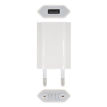 CARGADOR SMARTPHONE NANOCABLE USB 5V-1A WHITE