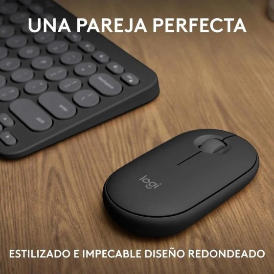 TECLADO + RATON LOGITECH PEBBLE 2 WIRELESS BLACK