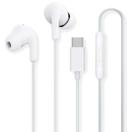 AURICULARES + MICROFONO XIAOMI MI DUAL DRIVER EARPHONES USB-C WHITE