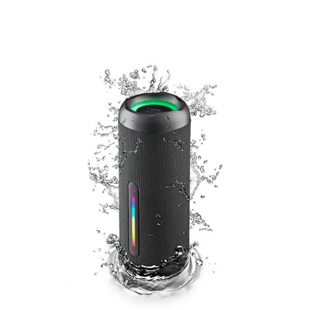 ALTAVOCES NGS ROLLER FURIA 2 RGB PORTATIL WATERPROOF IPX7/BT/USB/AUX BLACK