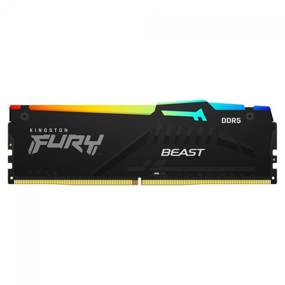 MEMORIA RAM 8GB KINGSTON DDR5 6000MHZ FURY BEAST CL36 135V RGB