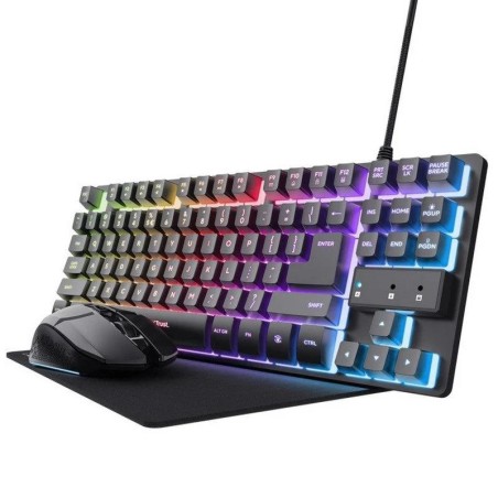 TECLADO + RATON + ALFOMBRILLA TRUST GXT 794 GAMING BUNDLE