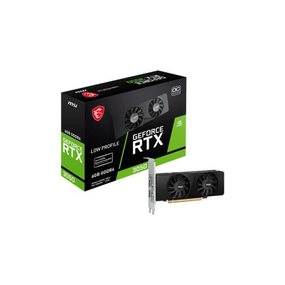 TARJETA DE VIDEO MSI RTX3050 OC LP 6GB GDDR6 PCIE 4.0