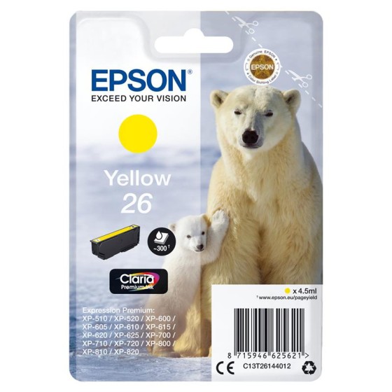 TINTA EPSON C13T26144012 YELLOW T2614