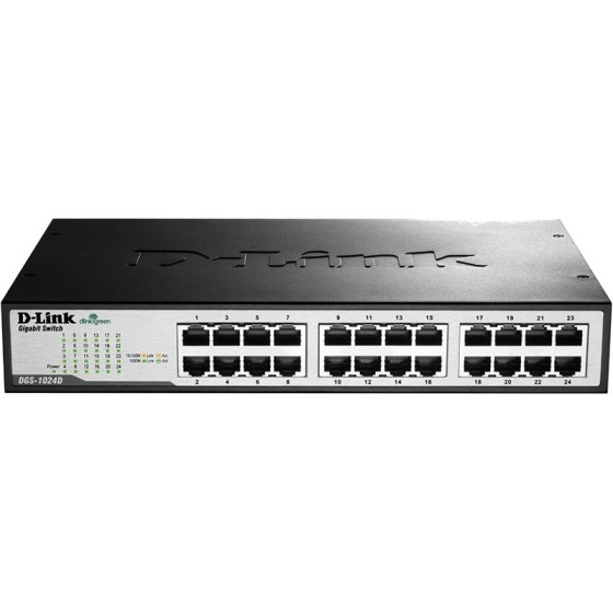 SWITCH D-LINK GIGABIT 24 PUERTOS DGS-1024D/E RACK