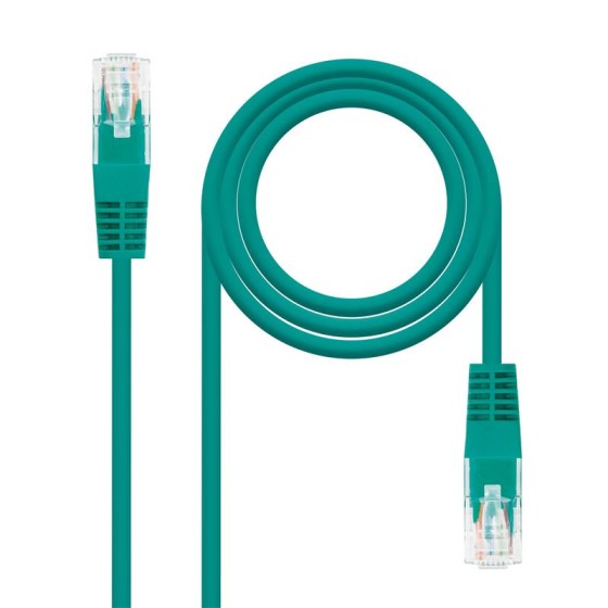 CABLE DE RED CAT.6 UTP FLEX 2M NANOCABLE GREEN