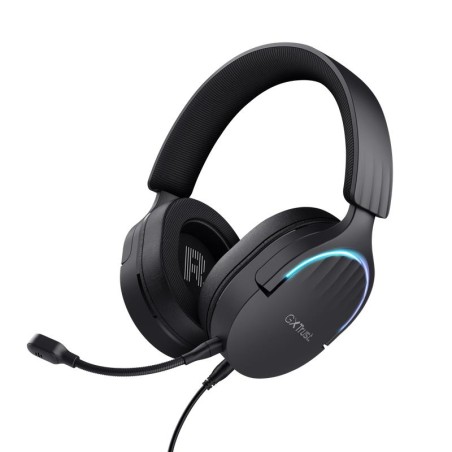 AURICULARES + MICROFONO TRUST GAMING RGB GXT 490 FAYZO HEADSET 7.1 BLACK