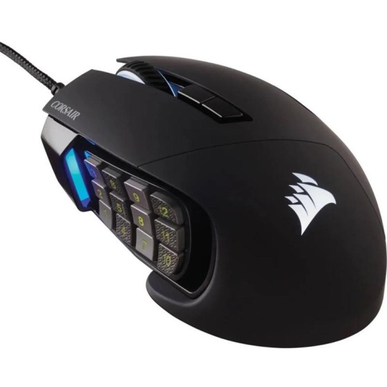 RATON GAMING CORSAIR SCIMITAR ELITE  RGB USB 16K DPI BLACK