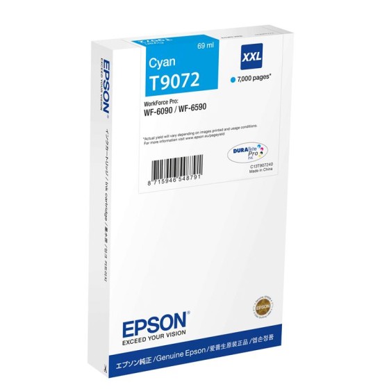 TINTA EPSON C13T907240 XXL CYAN T9072