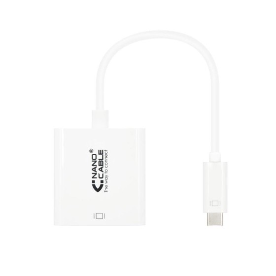 CABLE CONVERSOR NANOCABLE THUNDERBOLT USB-C C A HDMI 15CM WHITE