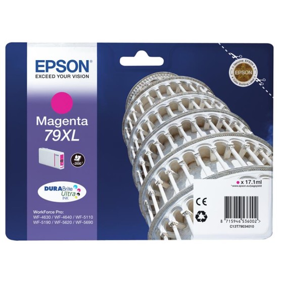 TINTA EPSON C13T79034010 T7903 MAGENTA 79XL