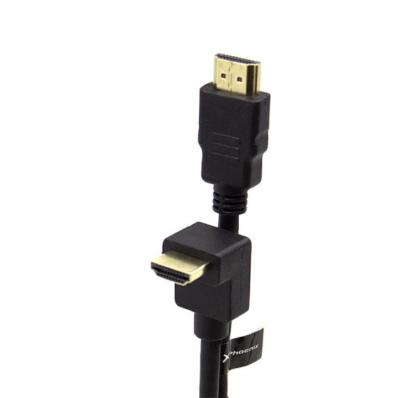 CABLE HDMI PHOENIX V2.0 4K ACODADO A/M-A/M 1.8M