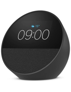 DESPERTADOR INTELIGENTE AMAZON ECHO SPOT ALEXA MUSICA ALARMA GREY