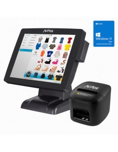 PACK TPV AVPOS K3000 15 I5/8GB/128GB/WIFI/BLUETOOTH/LAN 1000/W11P + TC15 USB