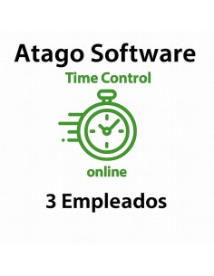 TIME CONTROL DE PRESENCIA ATAGO EN LA NUBE 3 EMPLEADOS ( ANUAL )