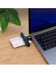 LECTOR DE TARJETAS DNIE TOOQ TQR-3011B DNI USB-C BLACK 2