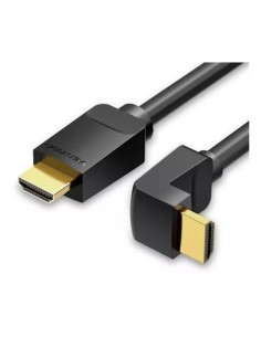CABLE HDMI 2.0 4K VENTION HDMI/M - HDMI/M 3M ACODADO BLACK