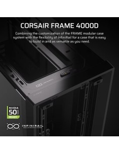 CAJA ORDENADOR GAMING CORSAIR FRAME 4000D CRISTAL TEMPLADO BLACK 2