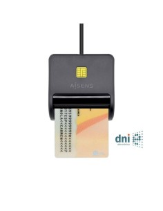 LECTOR DE TARJETAS DNIE AISENS DNI USB 2.0 BLACK 2
