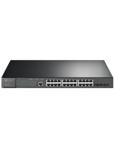 SWITCH TP-LINK 24 PUERTOS GIGABIT POE+ 4 PUERTOS 10GE SFP+ L2+