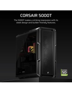 CAJA ORDENADOR GAMING CORSAIR 5000T CRISTAL TEMPLADO BLACK 2