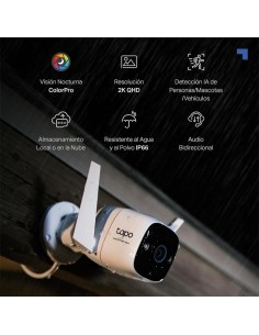 CAMARA IP TP-LINK TAPO C325WB WIRELESS QHD 2K 4MP EXTERIOR IP66 2