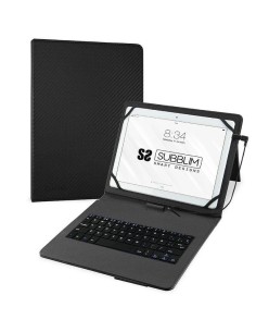 FUNDA SUBBLIM CON TECLADO KEYTAB PRO USB-C TABLET 10.1-11 BLACK