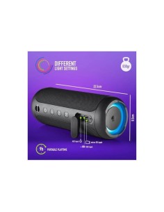ALTAVOCES NGS ROLLER FURIA 3 RGB PORTATIL WATERPROOF 60W IPX7/BT/USB BLACK 2