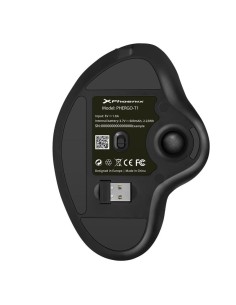 RATON PHOENIX ERGONOMICO TRACKBALL WIRELESS BLACK 2