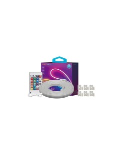 TIRA LED VENTION SILICONA NEON RGB CONTROL REMOTO 5V 5M