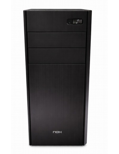 CAJA ORDENADOR NOX LITE 010 ATX DVD BLACK + FUENTE 500W ( CON DESPERFECTOS )