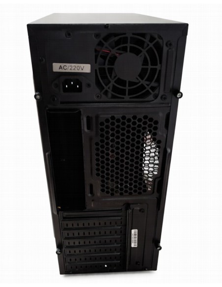 CAJA ORDENADOR NOX LITE 010 ATX DVD BLACK + FUENTE 500W ( CON DESPERFECTOS )