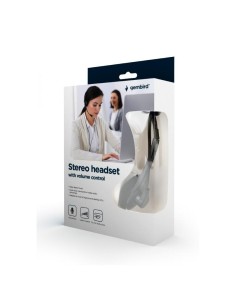 AURICULARES + MICROFONO GEMBIRD MHS-123 BLACK 2