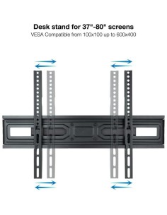 SOPORTE TV MONITOR TOOQ 37-80 40KG INCLINABLE/GIRATORIO BLACK 2