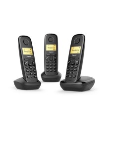 PACK TELEFONO GIGASET A170 TRIO BLACK