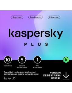 ANTIVIRUS KASPERSKY PLUS 1YEAR 10L PC/MAC/ANDROID/IOS L.ELECTRONICA