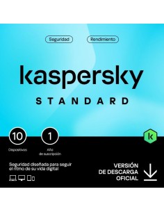 ANTIVIRUS KASPERSKY STANDARD 1YEAR 10L PC/MAC/ANDROID/IOS L.ELECTRONICA