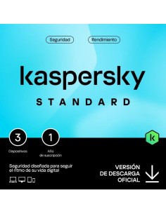 ANTIVIRUS KASPERSKY STANDARD 1YEAR 3L PC/MAC/ANDROID/IOS L.ELECTRONICA