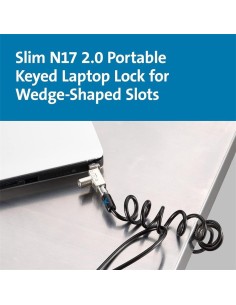CABLE SEGURIDAD KENSINGTON PORTATIL WEDGE CON LLAVE 2