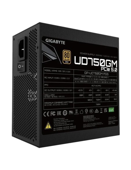 FUENTE DE ALIMENTACION GIGABYTE UD 750W PG5  80+ MODULAR ATX GOLD