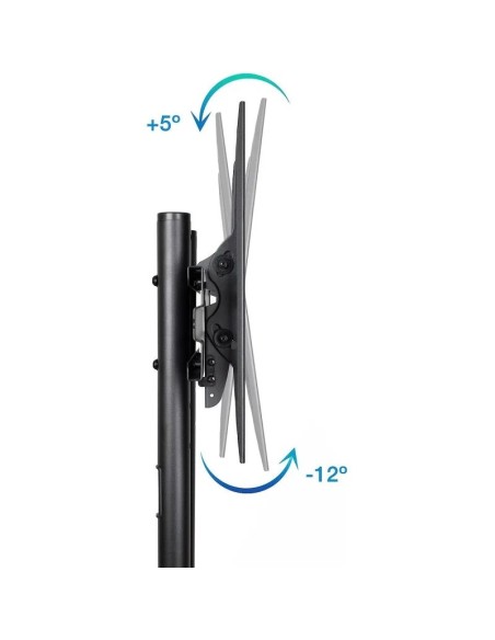 SOPORTE TV MONITOR TOOQ SUELO CON RUEDAS 37 - 70 50KG BLACK