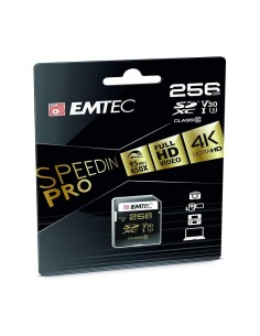 MEMORIA MICRO SD 256GB EMTEC SPEEDIN PRO C10 + ADAPTADOR SD 2