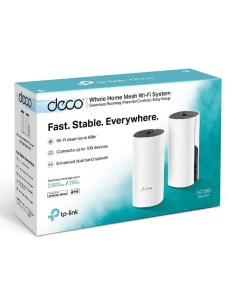 WIRELESS REPEATER TP-LINK AC1200 HOME MESH PACK 2 DECO M4 2