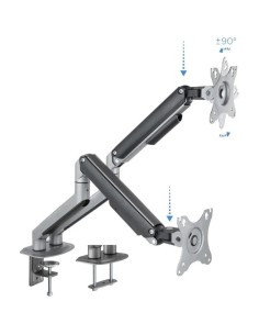 SOPORTE DE MESA TV/MONITOR TOOQ DB4132TNR-G 17-32 2 BRAZOS ASISTIDO GREY 2