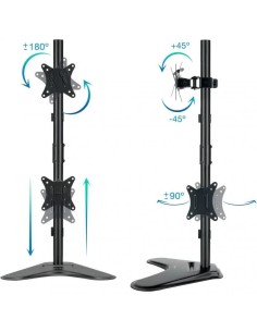 SOPORTE DE SOBREMESA MONITOR TOOQ 17-32 9KG 2 BRAZOS VERTICAL GIRA/INCLI 2