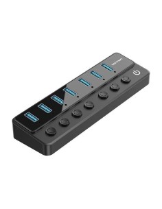 HUB VENTION USB 3.0 7 PUERTOS USB 3.0 INTERRUPTOR BLACK 2