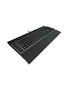 TECLADO GAMING CORSAIR K55 PRO USB ICUE RGB BLACK + REPOSAMUÑECA 2